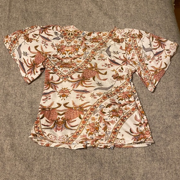 LUCKY BRAND Patterned Cross Body Shirt (size S) - Picture 5 of 7